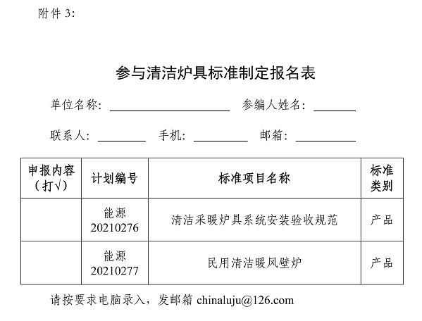 2021年能源行業(yè)標(biāo)準(zhǔn)清潔爐具相關(guān)標(biāo)準(zhǔn)制定啟動(dòng)4