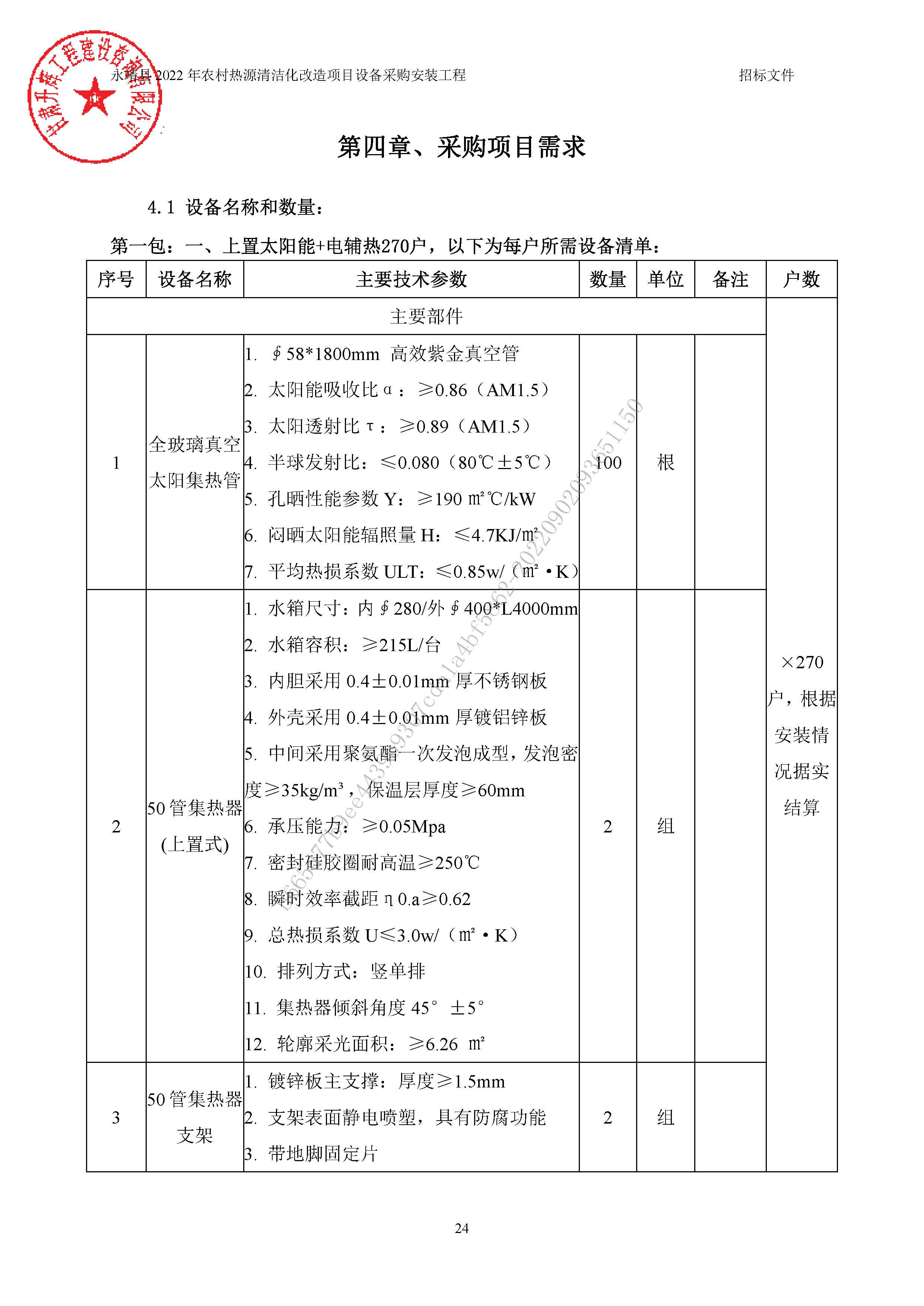 永靖縣2022年農(nóng)村熱源清潔化改造項(xiàng)目設(shè)備采購(gòu)安裝工程