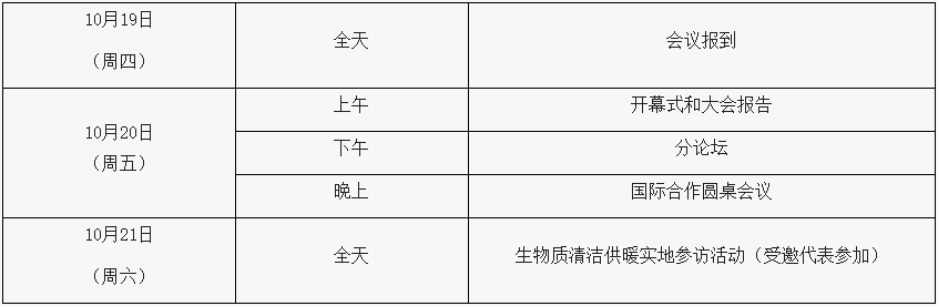 生物質(zhì)清潔炊事與供暖國際合作論壇